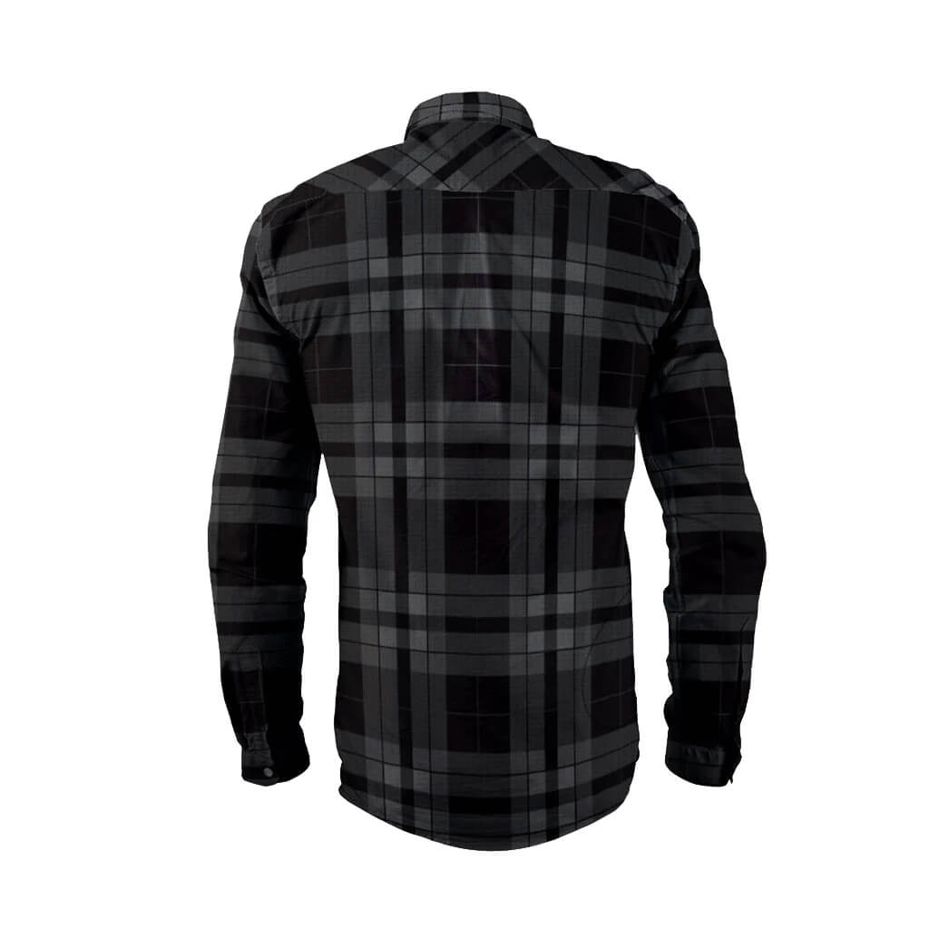 Herren Long Sleeve Adventure Gravel Shirt - Charcoal