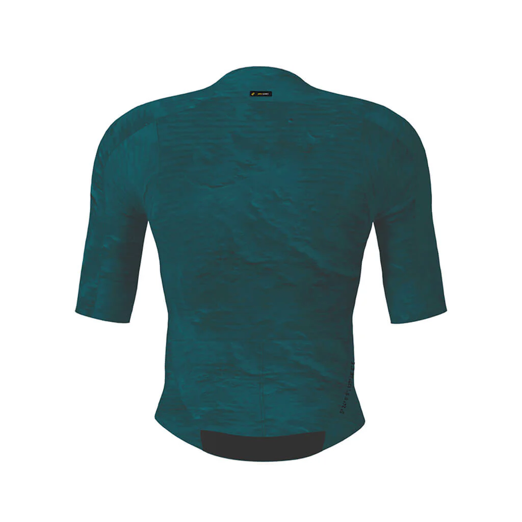 Herren Aeolis Zipperless Pro fit Jersey - Petroleum