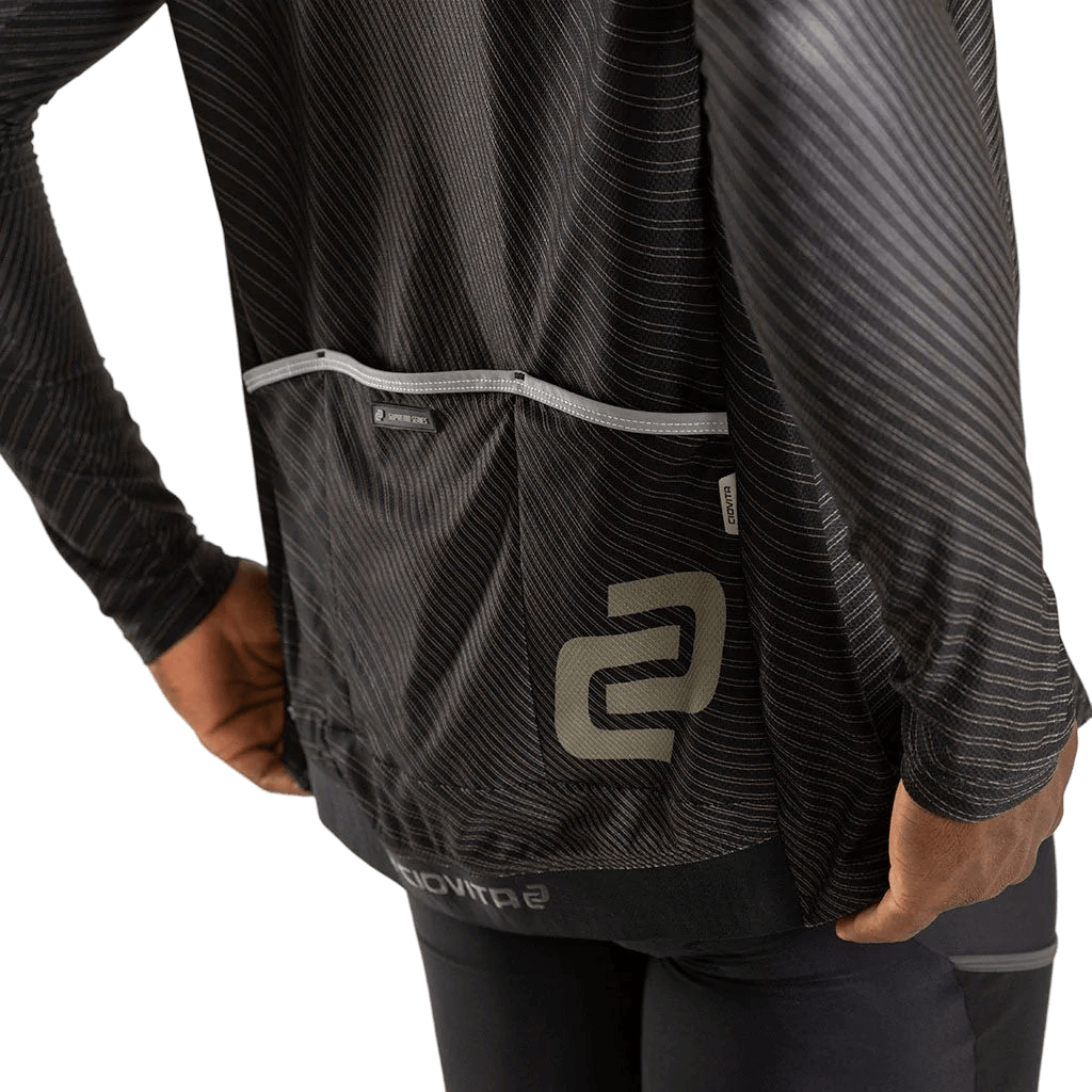 Herren Black Motion Long Sleeve Flyweight