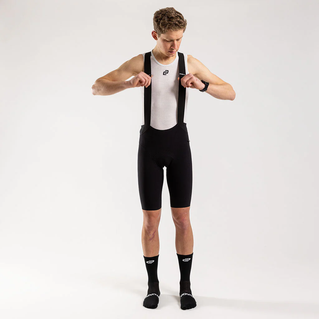 Herren Apex Sentiero Bib Shorts - Black