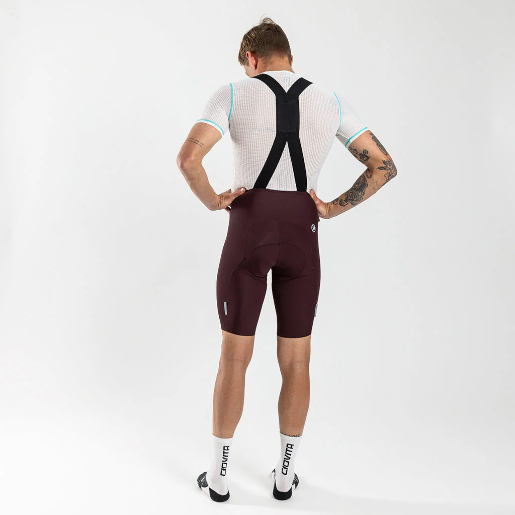 Herren Supremo Velocé Bib Shorts - Coffee