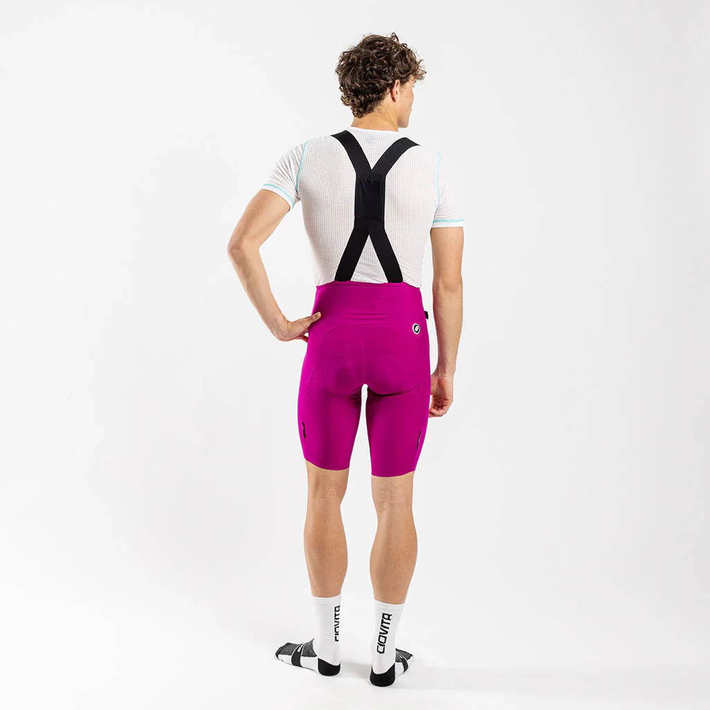 Herren Supremo Velocé Bib Shorts - Magenta